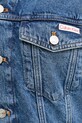 Calvin Klein Jeans prechodná bunda dámska rifľová LV047F681G modrá