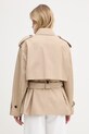 Abbigliamento Tommy Hilfiger cappotto trench corto da donna in cotone WW0WW49586 beige