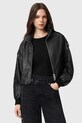 AllSaints geacă de piele LOWDEN cu captuseala negru W036LE