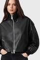 AllSaints geacă de piele LOWDEN negru W036LE