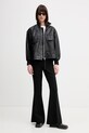 AllSaints kurtka bomber skórzana FLOR W042LE czarny SS26