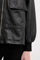 AllSaints kurtka bomber skórzana FLOR W042LE czarny
