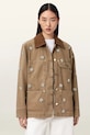 AllSaints kurtka koszulowa damska bawełniana BEX brązowy W024OE