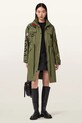 AllSaints parka bawełniana ARIAA zielony W041OE