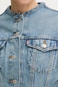 Levi's kurtka przejściowa damska jeansowa SCULPTED 001T6 niebieski