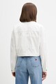 Odzież Tommy Jeans kurtka przejściowa damska bawełniana DW0DW21979 biały