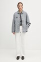 Maison Kitsuné Barn kurtka jeansowa damska QW02207WD4021