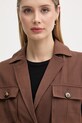 Gaudi kurtka damska z wiskozy brązowy 611FD35007