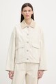 rag & bone krótka kurtka damska bawełniana Natalia beżowy RJ7525HORST