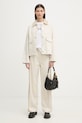 rag & bone krótka kurtka damska bawełniana Natalia RJ7525HORST beżowy SS26