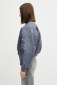 Anine Bing CROPPED LEON BOMBER - DARK GREY women's bomber jacket A.01.12156.GRY37 gray SS26