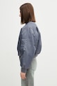 Anine Bing CROPPED LEON BOMBER - DARK GREY women's bomber jacket A.01.12156.GRY37 gray SS26