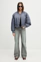 Anine Bing CROPPED LEON BOMBER - DARK GREY women's bomber jacket A.01.12156.GRY37