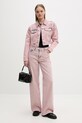 Karl Lagerfeld Jeans džínsová bunda dámska rifľová B2W14035 ružová SS26