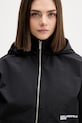 Karl Lagerfeld Jeans Αθλητικό μπουφάν γυναικείο με βαμβάκι μαύρο B2W15017