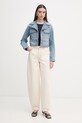 MICHAEL Michael Kors kurtka damska jeansowa MS610DYLAA niebieski SS26