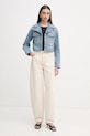 MICHAEL Michael Kors kurtka damska jeansowa MS610DYLAA niebieski SS26