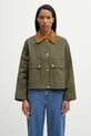 Barbour LSP0304OL72 kurtka przejściowa damska z bawełną zielony LSP0304OL72