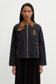 Barbour LSP0311NY91 kurtka przejściowa damska z bawełną granatowy LSP0311NY91