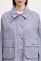 Barbour x Paul Smith Gingham Spey giacca da donna in cotone blu navy LCA0383NY71