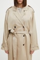 Anine Bing Rickie trench coat cotton with elastane Women's beige A.01.11779