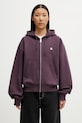 Carhartt WIP W' Hooded Casey Jacket bluza oversize bawełniana damska fioletowy I032642.3MVXX