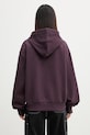 Odzież Carhartt WIP W' Hooded Casey Jacket bluza oversize bawełniana damska I032642.3MVXX fioletowy