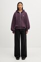 Carhartt WIP W' Hooded Casey Jacket bluza oversize bawełniana damska I032642.3MVXX fioletowy