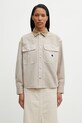 Carhartt WIP W' Prescott Shirt Jac kurtka przejściowa damska bawełniana beżowy I036513.3VYGD