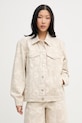 Marimekko jachetă pentru femei, din denim bej 095430