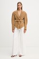 ViCOLO geacă kimono pentru femei, din piele TAB0173 bej SS26
