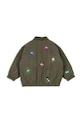Dziewczynka Konges Sløjd kurtka bomber dziecięca JUNO SEQUIN BOMBER JACKET KS104321.PreSpring zielony