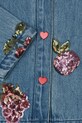 Konges Sløjd kurtka jeansowa dziecięca MAGOT SEQUIN DENIM SHIRT GOTS KS104363.PreSpring granatowy
