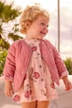 Dječja dvostrana jakna Mayoral za prijelazno razdoblje roza 1493.4G.Baby.PPY2