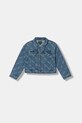 Guess kurtka jeansowa dziecięca bez kaptura niebieski J6RL02.D5FM0.PPY2