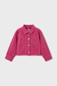 Παιδικό τζιν μπουφάν Mayoral χωρίς κουκούλα ροζ 3455.6H.Mini.PPY2