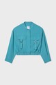 Dječja jakna s mješavinom lana Mayoral 6404.8C.Junior.PPY2 tirkizna SS26