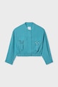 Dječja jakna s mješavinom lana Mayoral 6404.8C.Junior.PPY2 tirkizna SS26