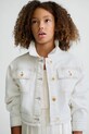 Dječja jakna Mayoral za prijelazno razdoblje bijela 6407.8F.Junior.PPY2