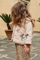 Otroška jakna Konges Sløjd FLORA SEQUIN JACKET S podlogo roza KS104811.PPY2
