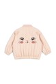 Konges Sløjd kurtka bomber dziecięca JUNO KITTY BOMBER JACKET bez kaptura różowy KS104879.PPY2