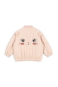 Konges Sløjd kurtka bomber dziecięca JUNO KITTY BOMBER JACKET bez kaptura różowy KS104879.PPY2