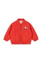 Konges Sløjd kurtka bomber dziecięca JUNO SEQUIN BOMBER JACKET KS104887.PPY2 czerwony SS26
