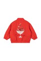 Dziewczynka Konges Sløjd kurtka bomber dziecięca JUNO SEQUIN BOMBER JACKET KS104887.PPY2 czerwony