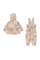 Konges Sløjd spodnie i kurtka dziecięca RAINY PALME SET GIRL KS105050.PPY2 multicolor SS26
