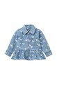 Liewood kurtka jeansowa dziecięca Kenza Printed Denim Overshirt LW20630.PPY2 niebieski SS26