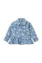 Detská rifľová bunda Liewood Kenza Printed Denim Overshirt LW20630.PPY2 modrá SS26