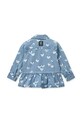 Dziewczynka Liewood kurtka jeansowa dziecięca Kenza Printed Denim Overshirt LW20630.PPY2 niebieski