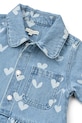 Detská rifľová bunda Liewood Kenza Printed Denim Overshirt modrá LW20630.PPY2