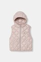 United Colors of Benetton bezrękawnik z kapturem dziecięcy różowy 21INCJ017.G.Stagionale